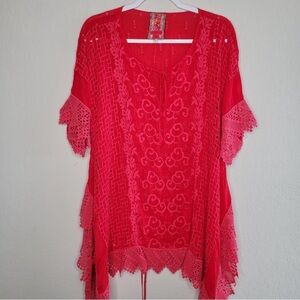 Johnny Was Embroidered Eyelet Tunic